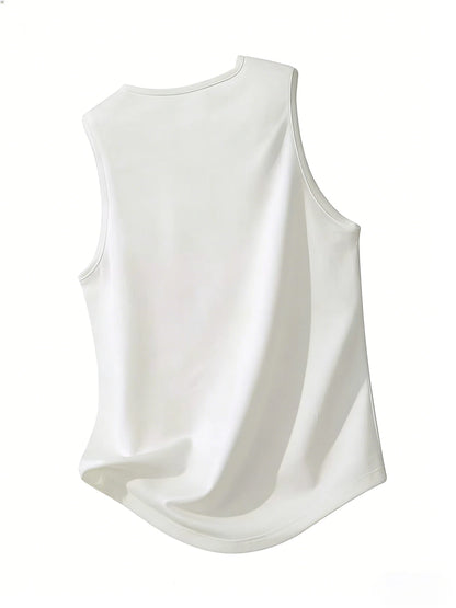 Men's large-sized archer pattern vest - Suitable for summer and fitness, with a casual style and comfortable fit